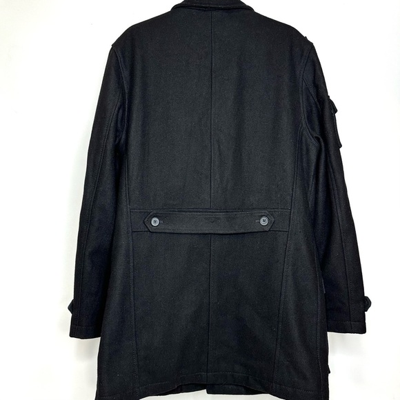 INC International Concepts Black Wool Blend Military Style Jacket Mens Sz Medium - Picture 2 of 8